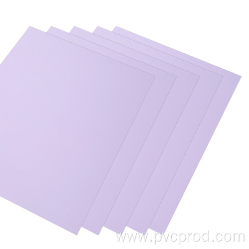 Waterproof PVC sheet for making cards